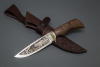 Нож Лазутчик 95х18 венге, литье гравировка