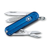 Нож-брелок Victorinox Classic, 58 мм, 7 функ, синий полупрозрачный