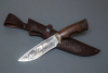 Нож Близнец 95 х18 венге,литье, гравировка