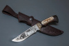 Нож Галеон 95х18 грав/кость