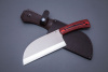 Нож Сербский 95Х18 ц.м. рук.G10 черно-красный (в чехле)