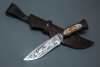 Нож Близнец 95 х18 гравировка/кость