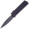 Автоматический нож Daggerr Кощей сталь D2 Blackwash, рукоять Black Aluminium
