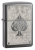 Зажигалка ZIPPO Classic с покрытием Black Ice ®, латунь/сталь, чёрная, глянцевая, 38x13x57 мм