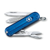 Нож-брелок Victorinox Classic, 58 мм, 7 функ, синий полупрозрачный