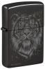 Зажигалка ZIPPO Big Cat с покрытием High Polish Black, латунь/сталь, черная, глянцевая, 38x13x57 мм