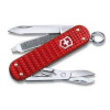 Нож-брелок Victorinox Classic Precious Alox, Iconic Red с алюминиевыми накладками, 5 функций, 58мм