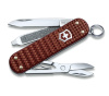 Нож-брелок Victorinox Classic Precious Alox, Hazel Brown  с алюминиевыми накладками, 5 функций, 58мм